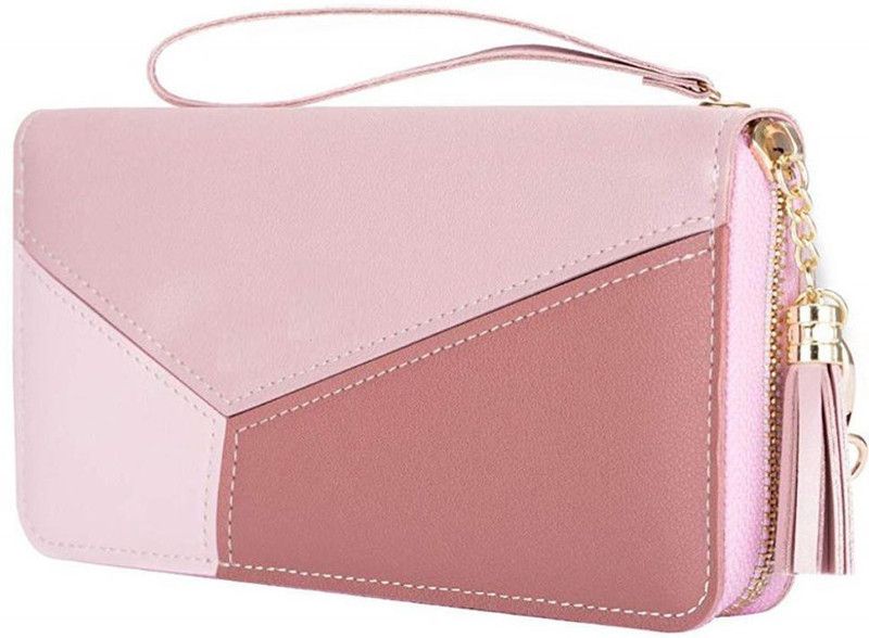 Women Casual, Formal Pink Artificial Leather Card Holder  (10 Card Slots)