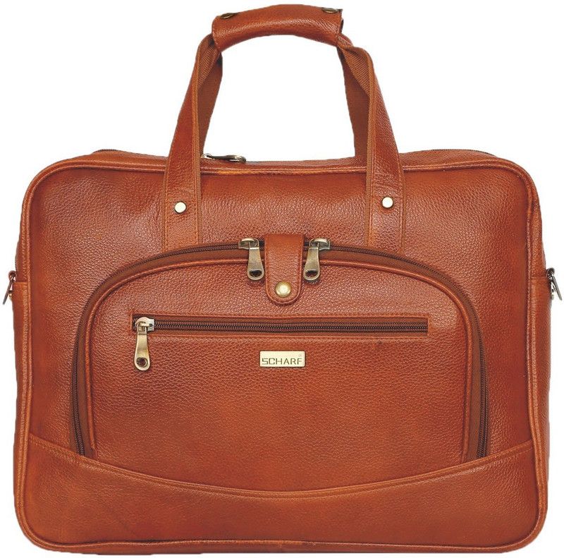 Tyler Reece - The Gift Of The Gab 15.6" Laptop - Macbook Shoulder Messenger Bag Medium Briefcase - For Men & Women  (Tan)
