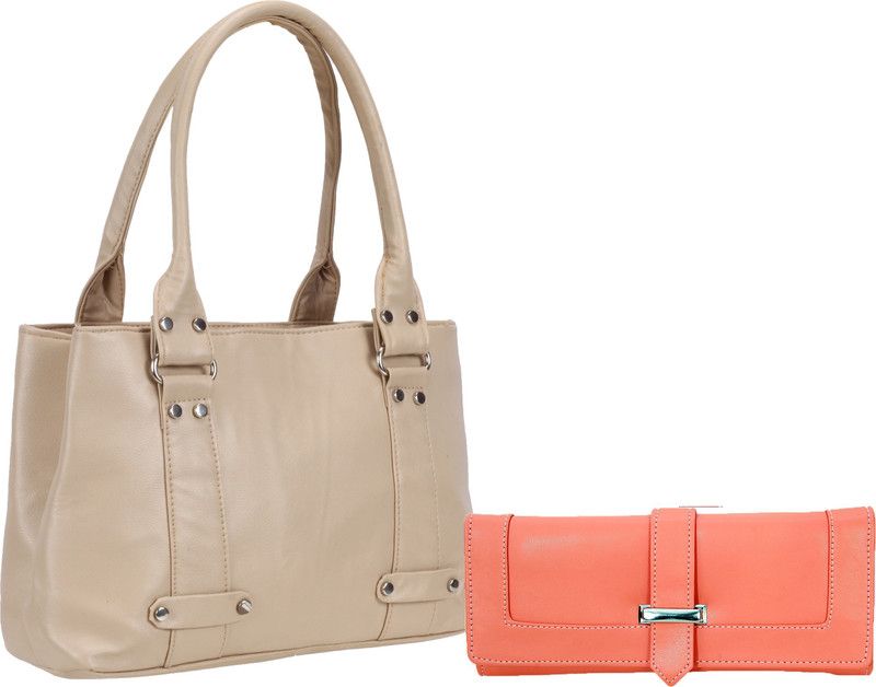 Women Tan, Pink Messenger Bag - Extra Spacious  (Pack of: 2)