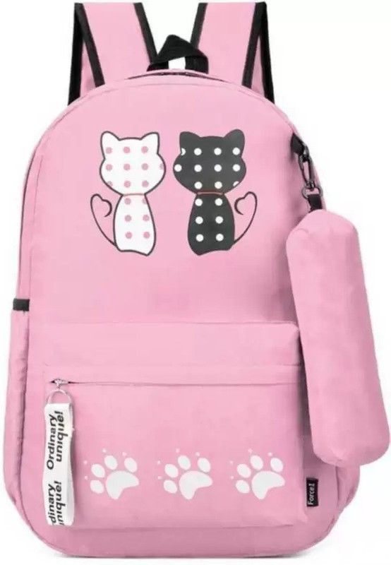 Latest Stylish Girl/Women Backpack Meow Bag 25 L Backpack  (Pink)