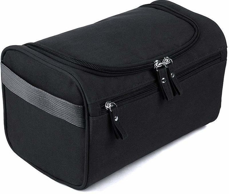 Toiletry Bag and Kit, Travel Organizer Kit, Travel Pouch for Men and Women  (Black)