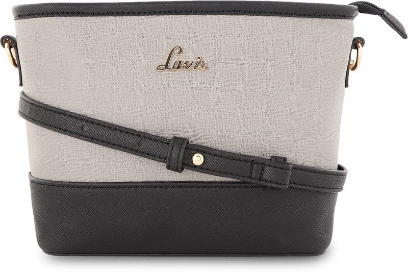 Grey, Black Women Sling Bag - Mini