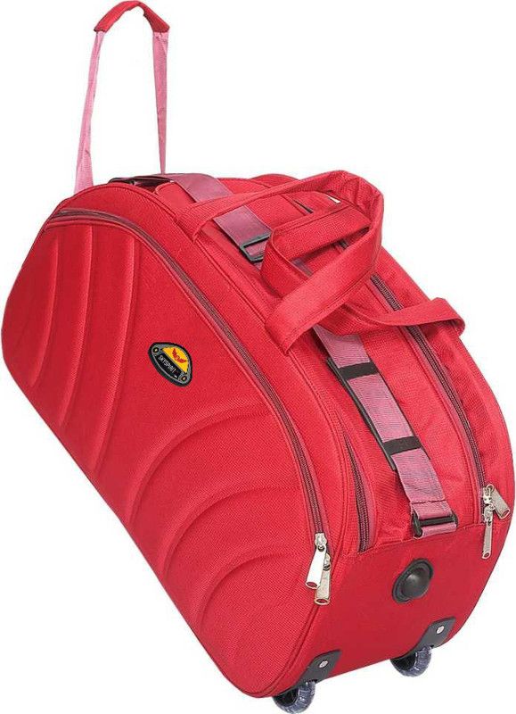 (Expandable) super stylish tuff quality 50L with two roller wheels travel bag Duffel With Wheels (Strolley)