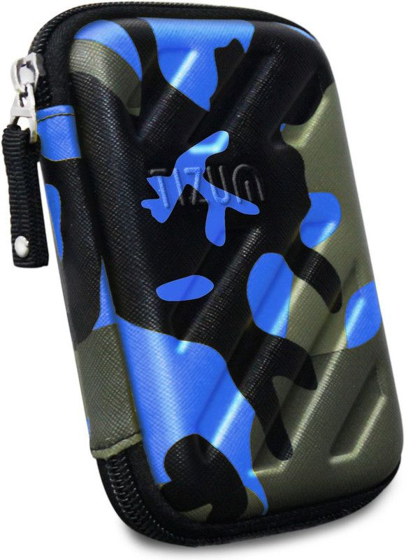 Tizum Travel Organizer Pouch for Data Cable, Earphones, Pen Drives, Memory Card  (Blue)