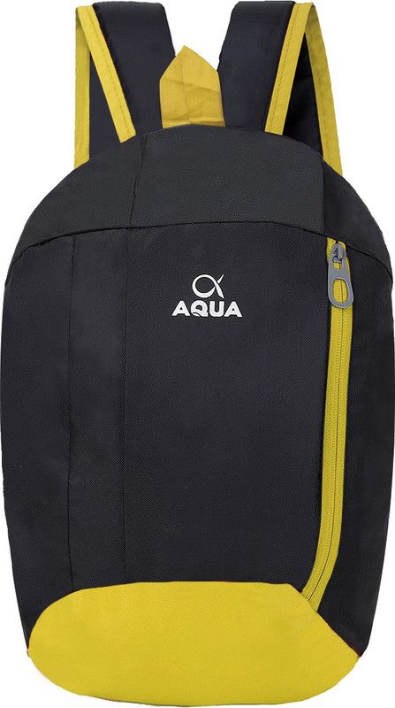 Small 17 L Backpack Water Repellent Lightweight DayPack Casual Backpack With Quick Access Front Pocket  (Yellow)