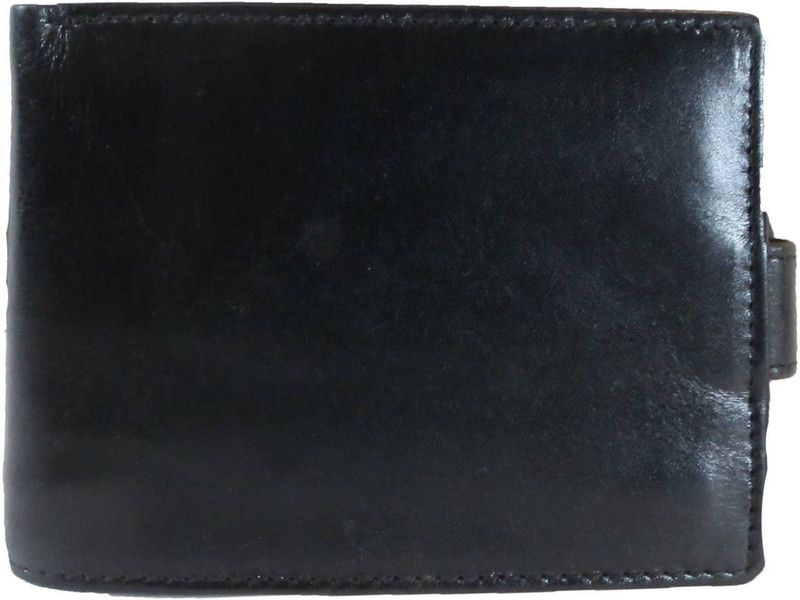 Boys Formal Black Genuine Leather Wallet - Regular Size  (6 Card Slots)