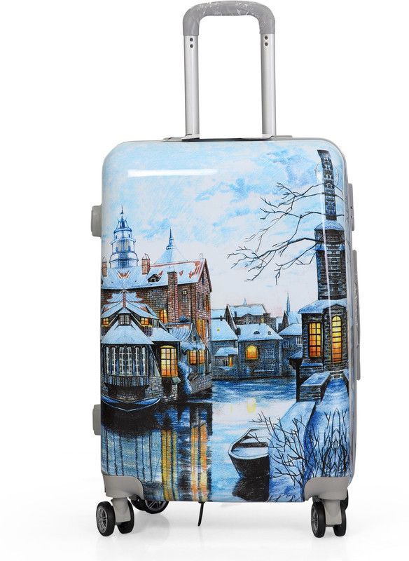 Small Cabin Suitcase (48 cm) - Casual Polycarbonate Blue Trolley bag (20 inches, 40 Ltr) - Blue