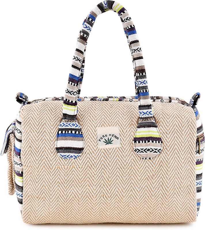 Men & Women Beige Hand-held Bag - Regular Size