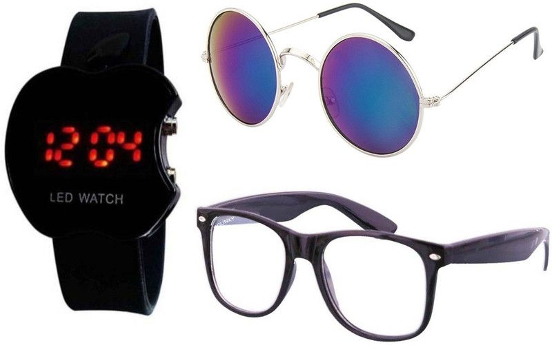 Y&S Watch & Sunglass Combo  (Blue)