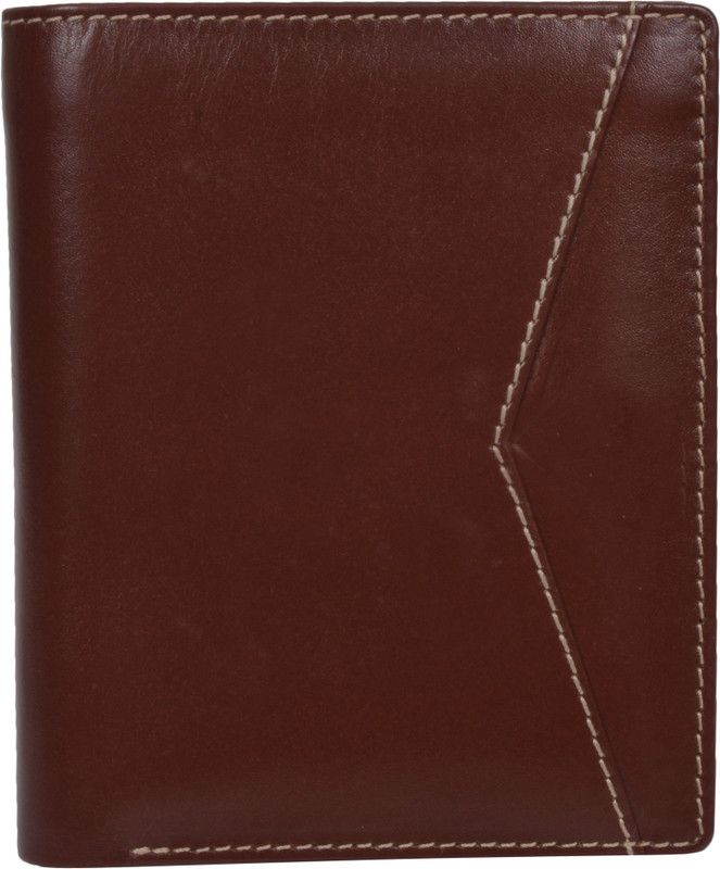 Boys Brown Genuine Leather Wallet - Regular Size  (7 Card Slots)