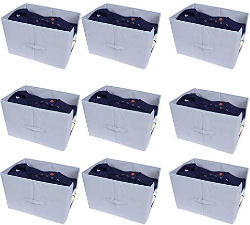 MBW Grey-orgi Shirt Stacker Closet Organizer - Shirts and Clothing Organizer | Grey Pack of 9 | Grey Organizer-9  (Grey)