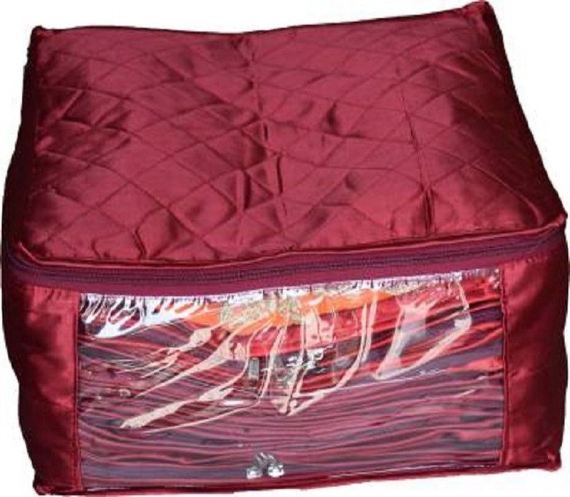 BW Pack Of 1 Extra Large Satin Saree Cover SCOVER_SATINMAROON1  (Maroon)