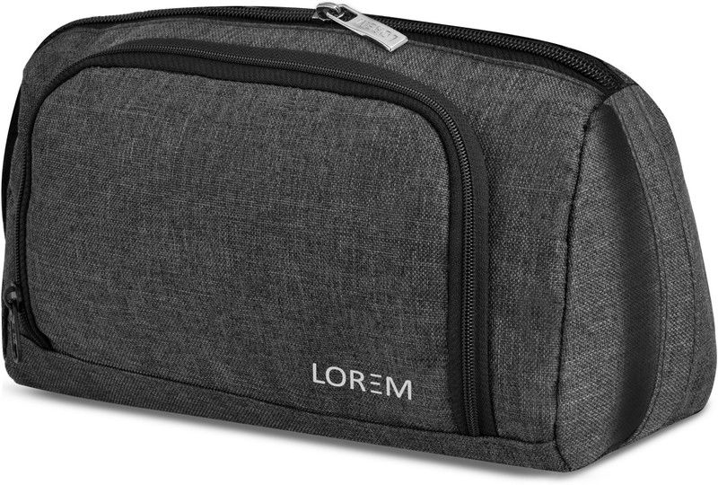 LOREM Large Stationory / Small Makeup Pouch-Organizer For Office, Men & Women UF-OG10  (Grey)