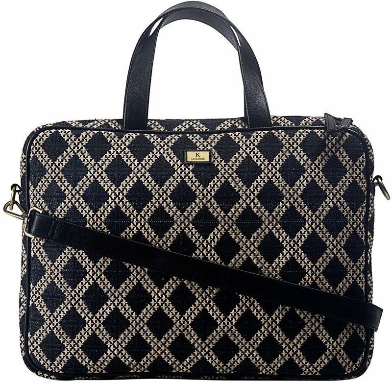 Men & Women Black, Beige Messenger Bag - Extra Spacious