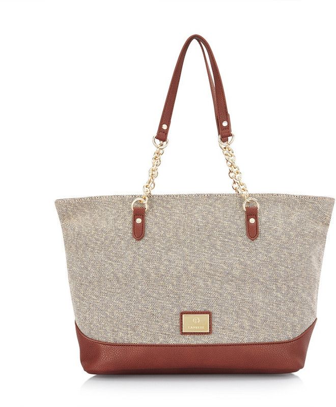 Women Tan, Grey Tote - Extra Spacious