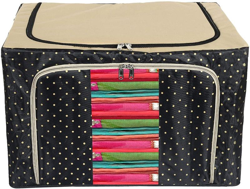 E Solutions WARDROBE ORGANISER/STORAGE BOX-350 (24LITERS) Poly-canvas Laundry Bag  (Multicolor)