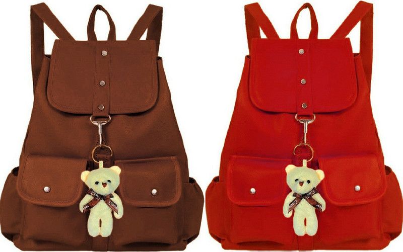Party Wear Backpack Latest New Trendy Women And Girls 7 L No Backpack  (Brown, Red)
