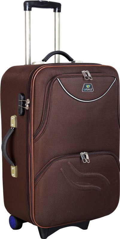Small Cabin & Check-in Set (51 cm) - Nova expandable Double pocket - Brown