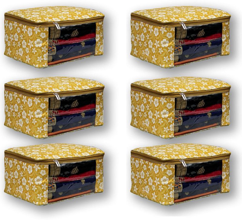 ZAKHRO 6 Multi Saree Covers ZS17149005-6  (Multicolor)