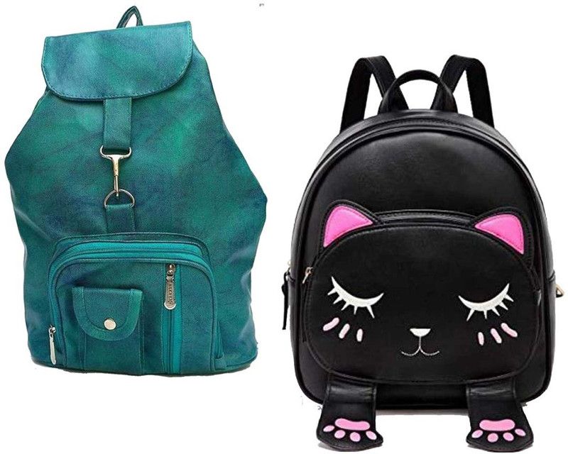 BP-grn-cmra+blk-smly-sngm-pitthu-cmbo 6 L No Backpack  (Brown, Pink)