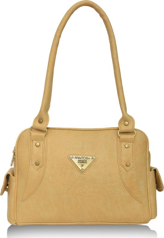 Women Beige Shoulder Bag - Mini
