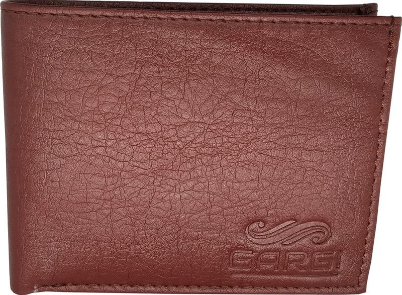 Men Brown Artificial Leather Wallet - Regular Size  (9 Card Slots)