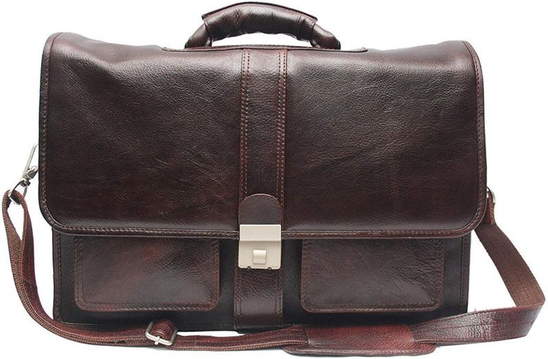 15 inch Laptop Messenger Bag  (Brown)