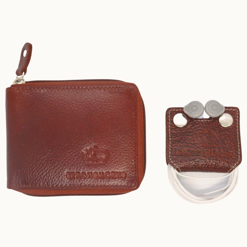 Men Formal, Casual Brown Genuine Leather RFID Wallet  (6 Card Slots)