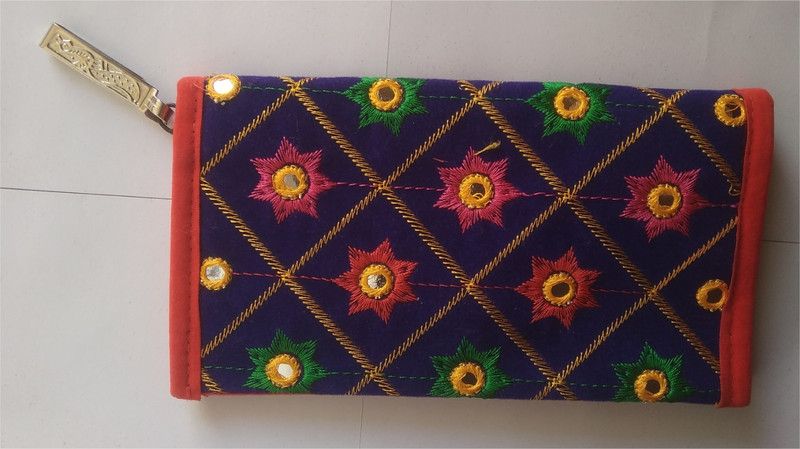 Casual Blue Clutch