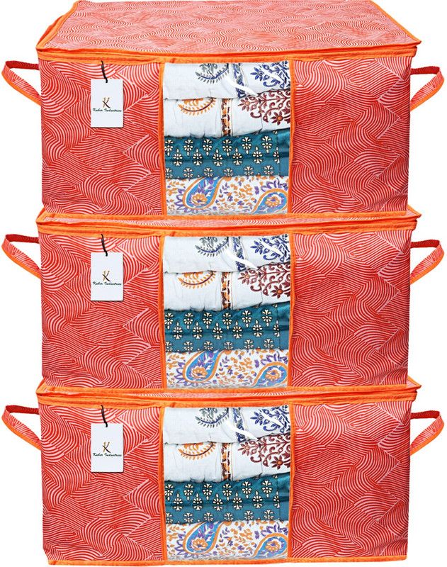 KUBER INDUSTRIES Non-Woven CTKTC15213 CTKTC0151878  (Orange)