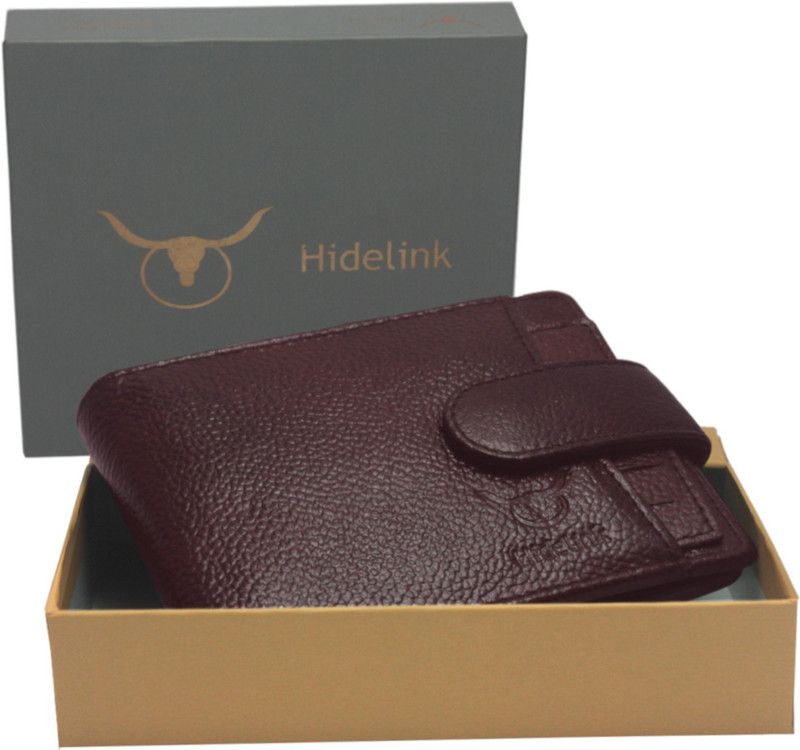 Men Casual Brown Genuine Leather Wallet - Regular Size  (5 Card Slots)