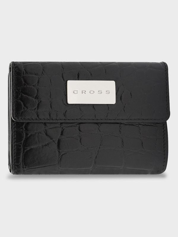 Women Casual, Ethnic, Evening/Party, Trendy Black Genuine Leather Wrist Wallet - Regular Size  (8 Card Slots)