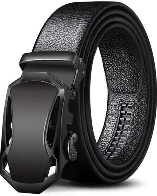 Men Party, Casual, Formal Black Artificial Leather Belt