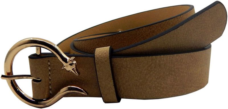 Women Casual, Evening, Formal, Party Beige Artificial Leather, Synthetic Belt