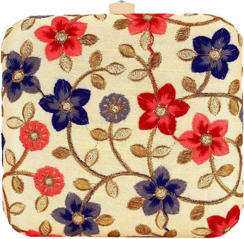 Casual, Party Beige Clutch