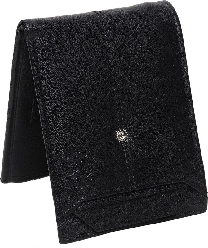 Men Casual, Formal, Evening/Party, Travel, Trendy Black Genuine Leather RFID Wallet  (11 Card Slots)