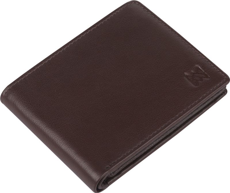 Men Casual, Formal, Trendy Brown Genuine Leather RFID Wallet  (9 Card Slots)