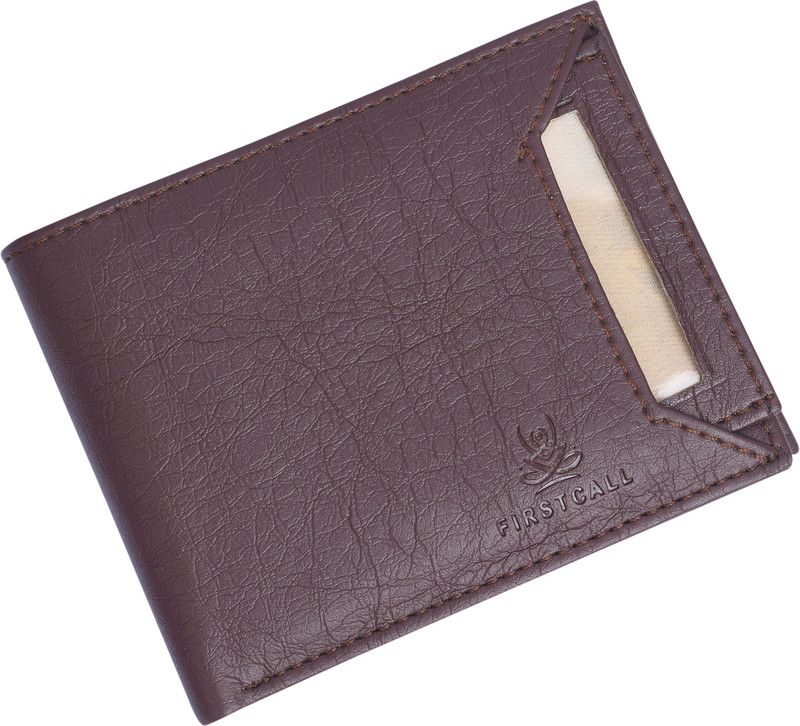Men Casual, Ethnic, Formal, Travel Brown Artificial Leather Wallet  (7 Card Slots)