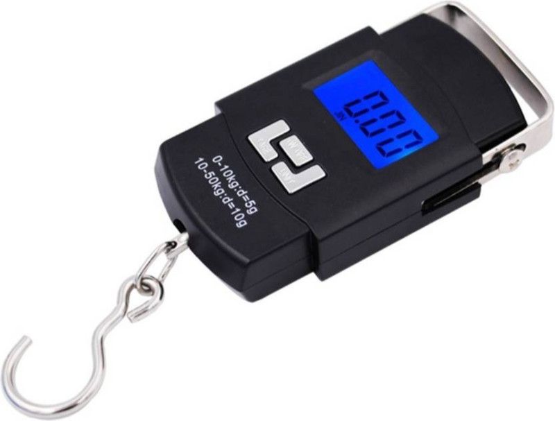 U UZAN Handheld LCD Display Electronic Digital Travel Luggage Weighing Scale  (Black)