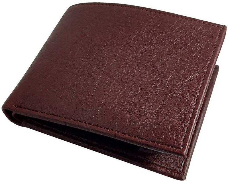 Men Casual Brown Artificial Leather Wallet - Regular Size  (13 Card Slots)