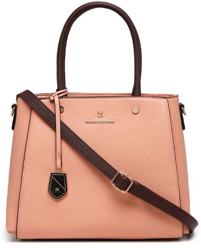 Women Pink, Black Hand-held Bag - Mini