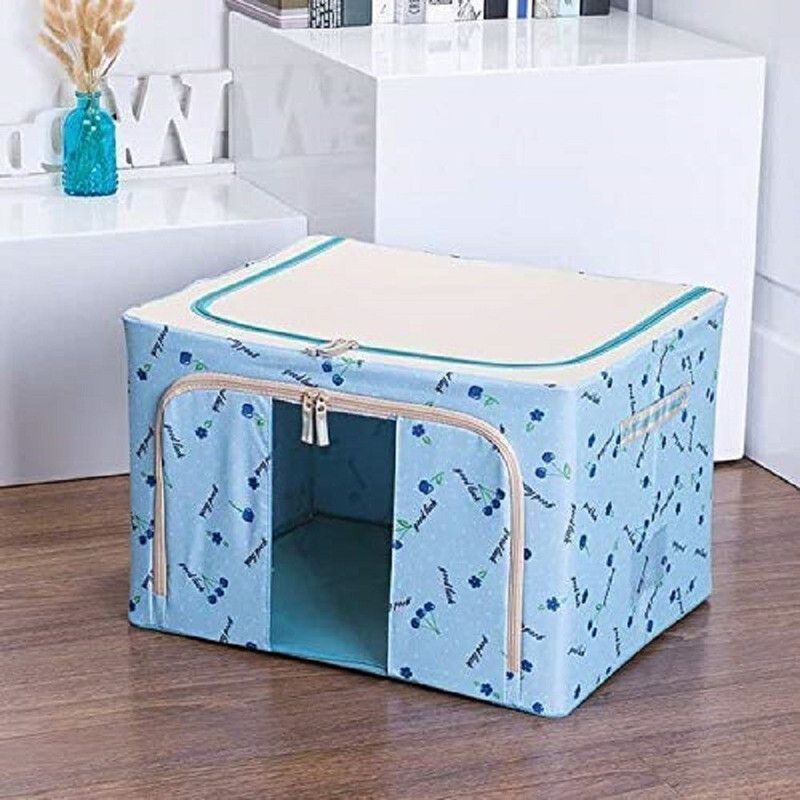 Yey Living Box Living Box, Fabric Foldable Wardrobe Organizer, Storage Boxes for Clothes, Shirts, Saree Cover pack of 1,Multicolor  (Brown)