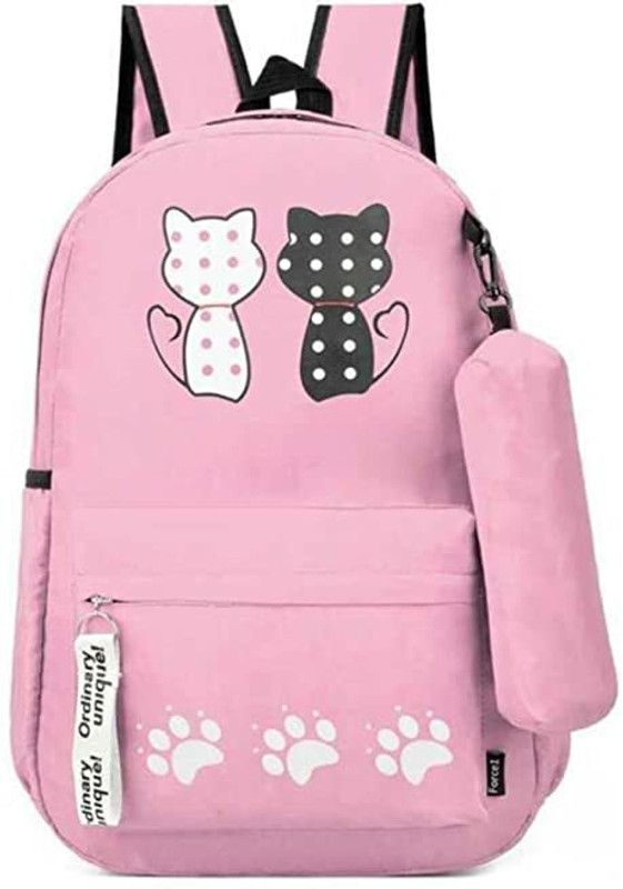 D CAT PINK 15 L Backpack  (Pink)