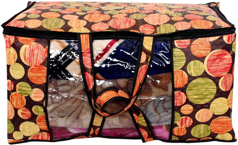 The Furnishing Tree Abstract Pattern Blanket/Quilt Bag TFTBK62_L  (Multicolor)
