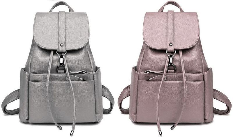 Party Wear Backpack Latest New Trendy Women And Girls 7 L No Backpack  (Silver, Pink)