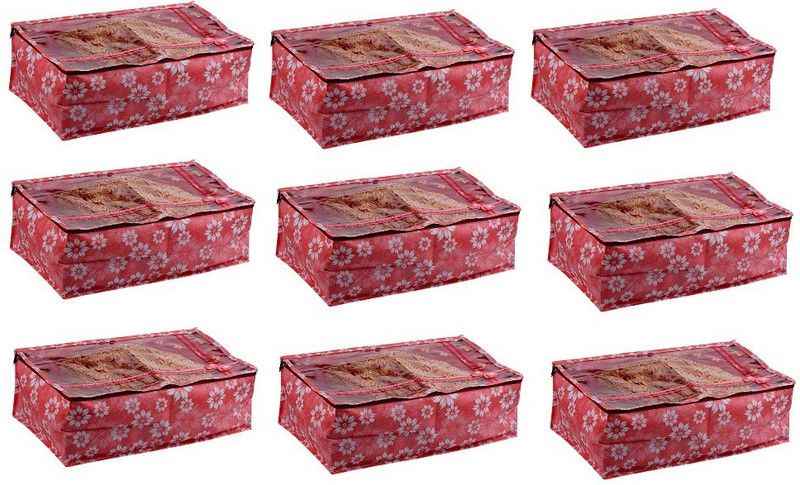 Toshu Saree cover Packing Saree Cover Blouse Storage Cover Bags with Zip GHD139SC-9  (Pink)