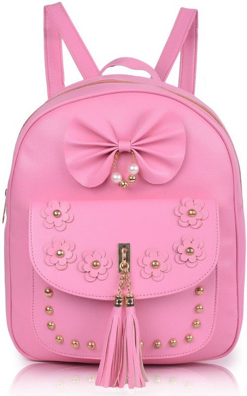 stylish women Terendy Fancy Shoulder Backpack 12 L Backpack  (Pink)
