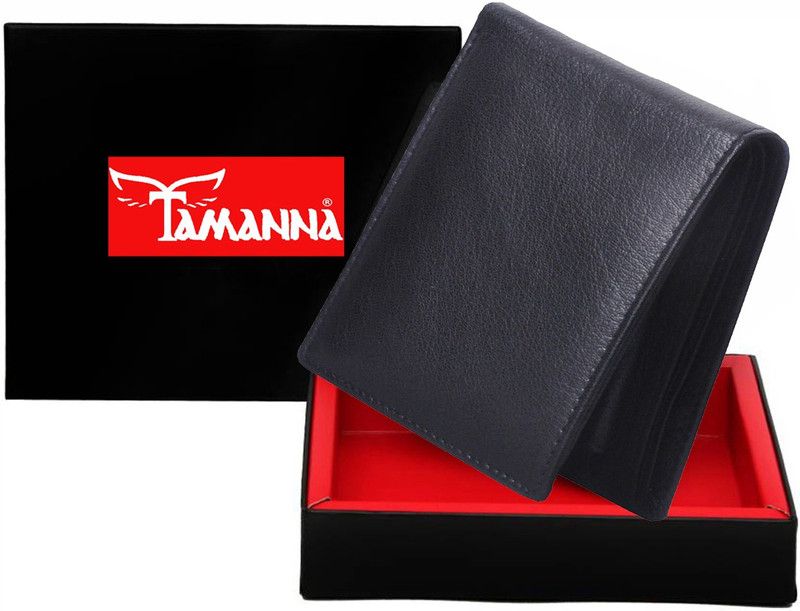 Men Formal, Casual Black Genuine Leather Wallet - Regular Size  (2 Card Slots)