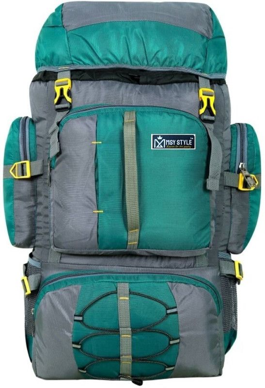 Travel Backpack for Hiking Trekking Bag Camping Rucksack - 60 L  (Green)