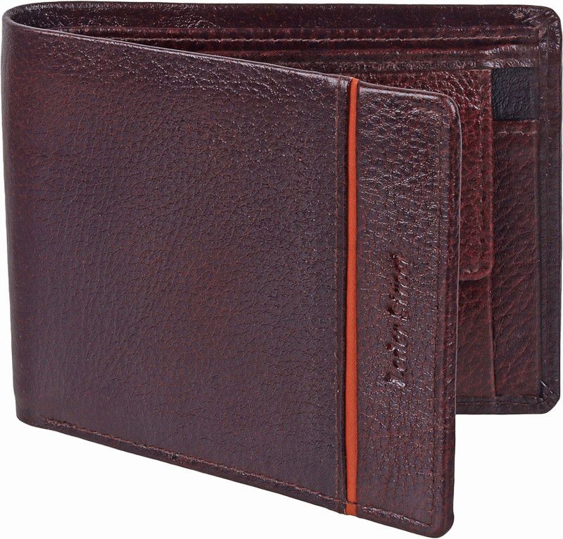 Men Formal, Trendy Brown Genuine Leather RFID Wallet  (6 Card Slots)